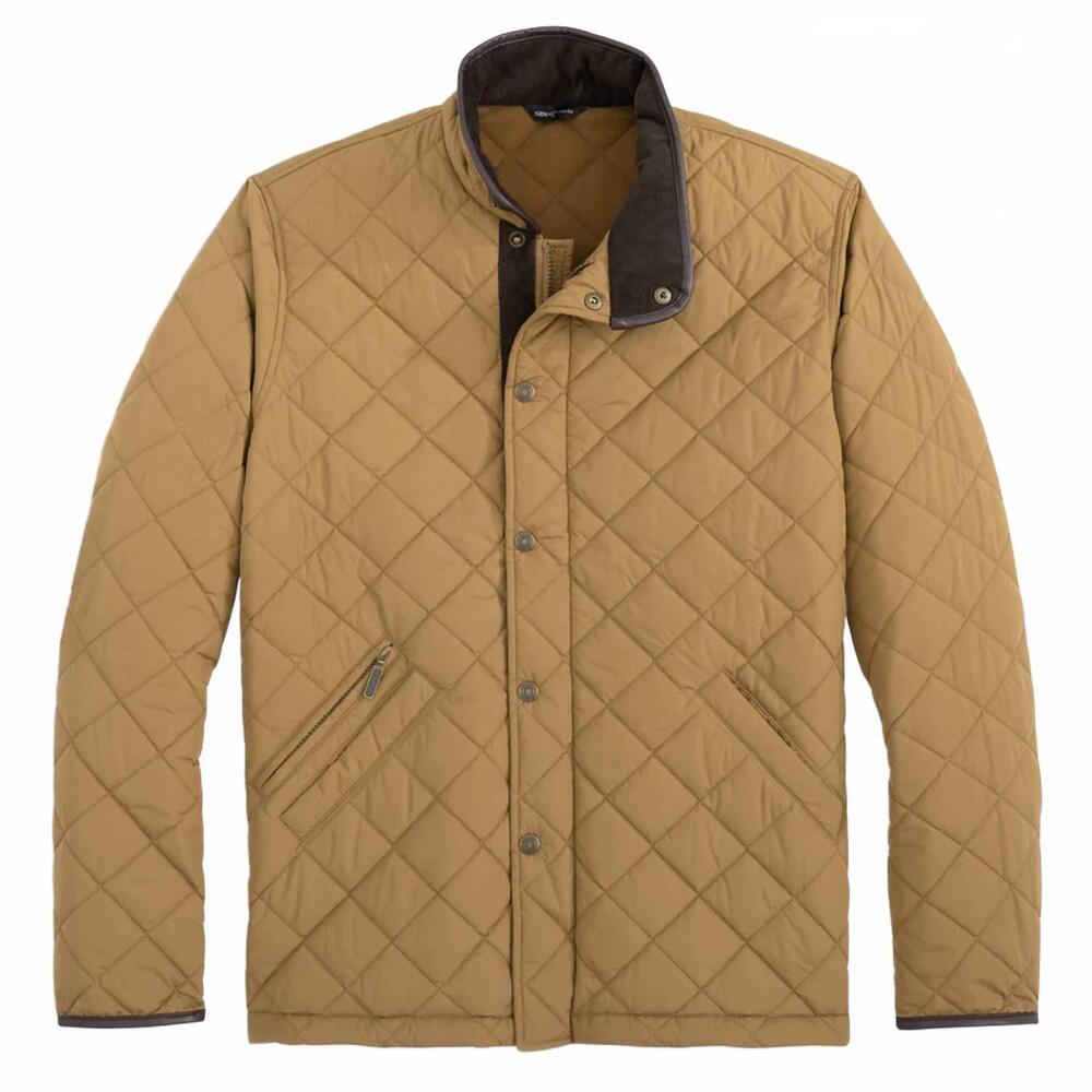 NEW GENTEAL men's northpoint quilted coat in pecan
